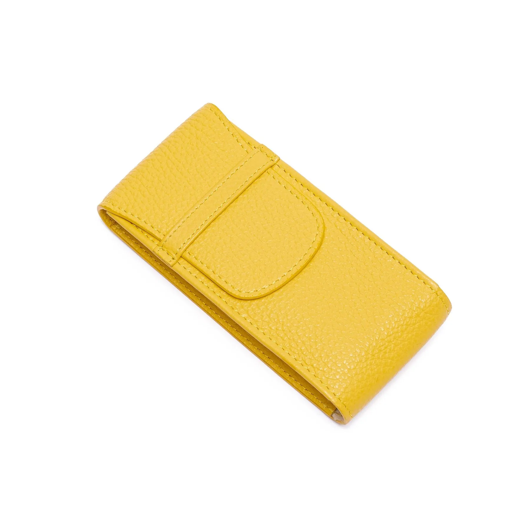 Rapport - Portobello Single Watch Pouch in Yellow Leather | D401