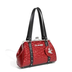 Red Rum Sparkle Love Bird Kiss Lock