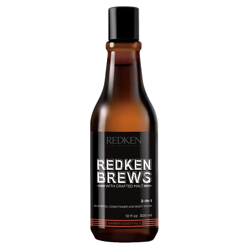 Redken Brews 3-in-1 Shampoo 300ml