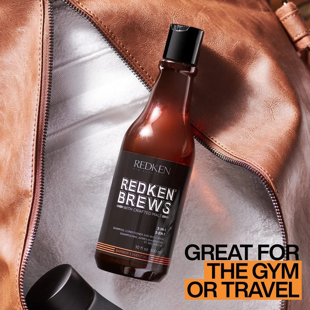 Redken Brews 3-in-1 Shampoo 300ml