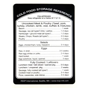 Removable Cold Storage Label