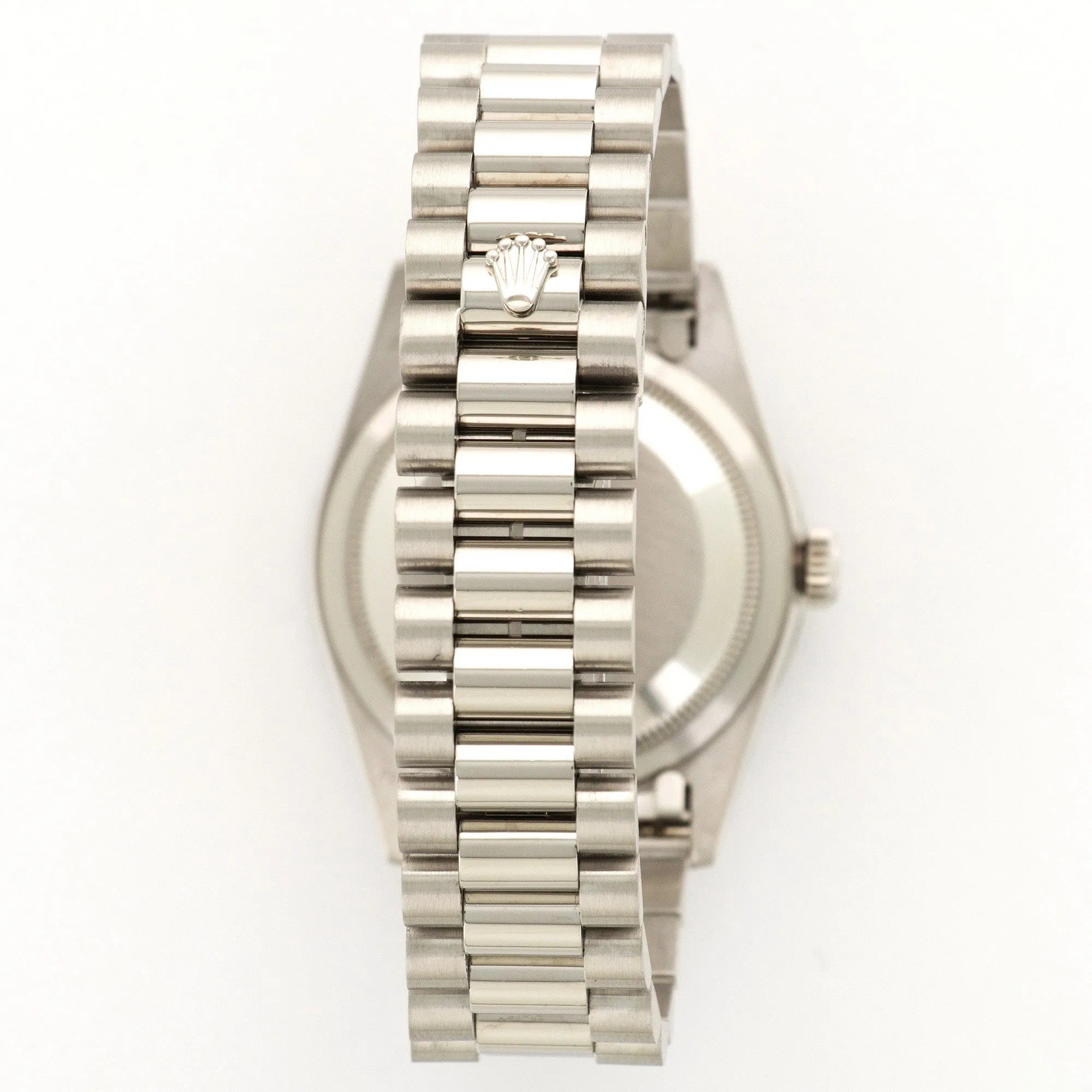 Rolex Platinum Day-Date Baguette Diamond Watch Ref. 18366
