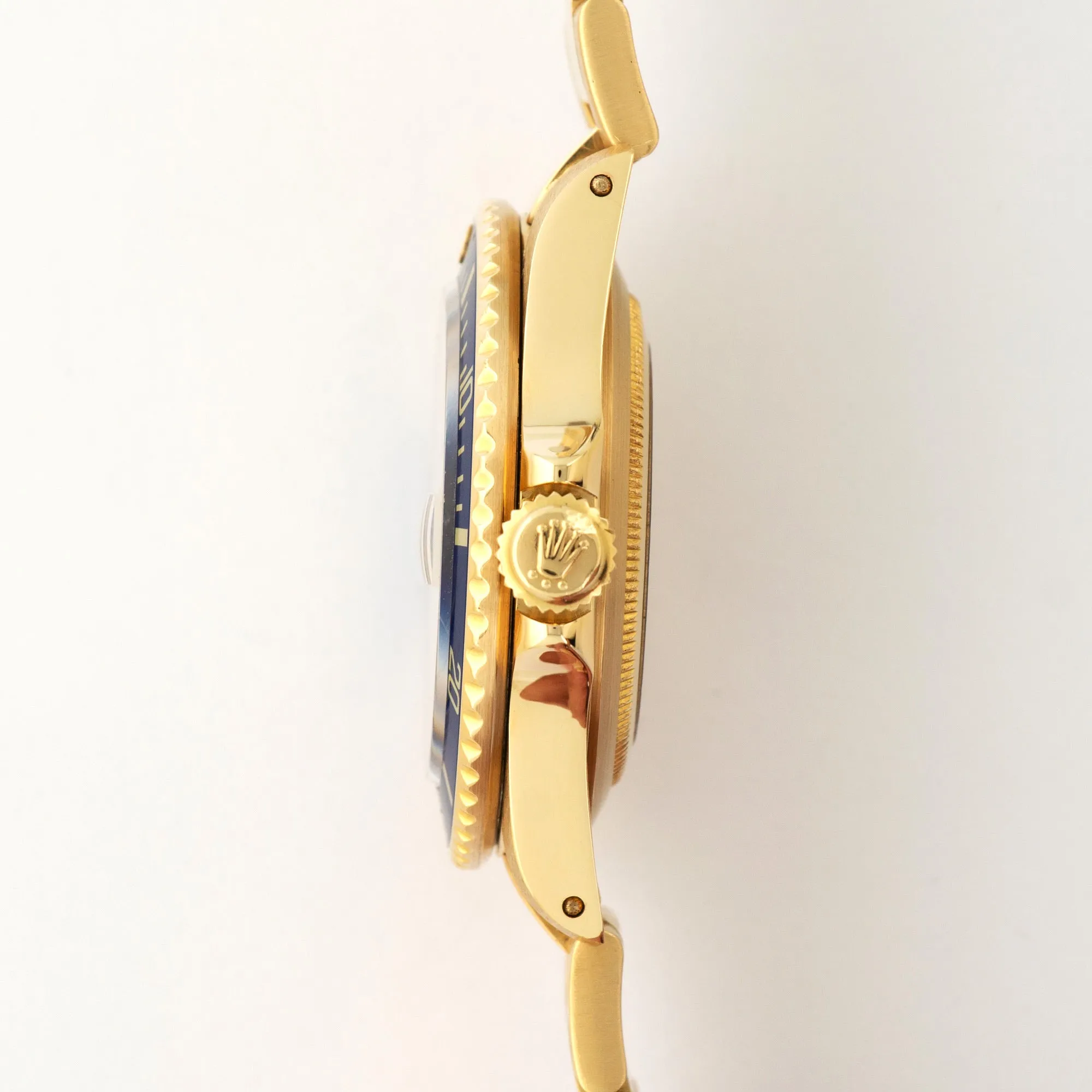 Rolex Yellow Gold Submariner Diamond & Sapphire Watch Ref. 16808