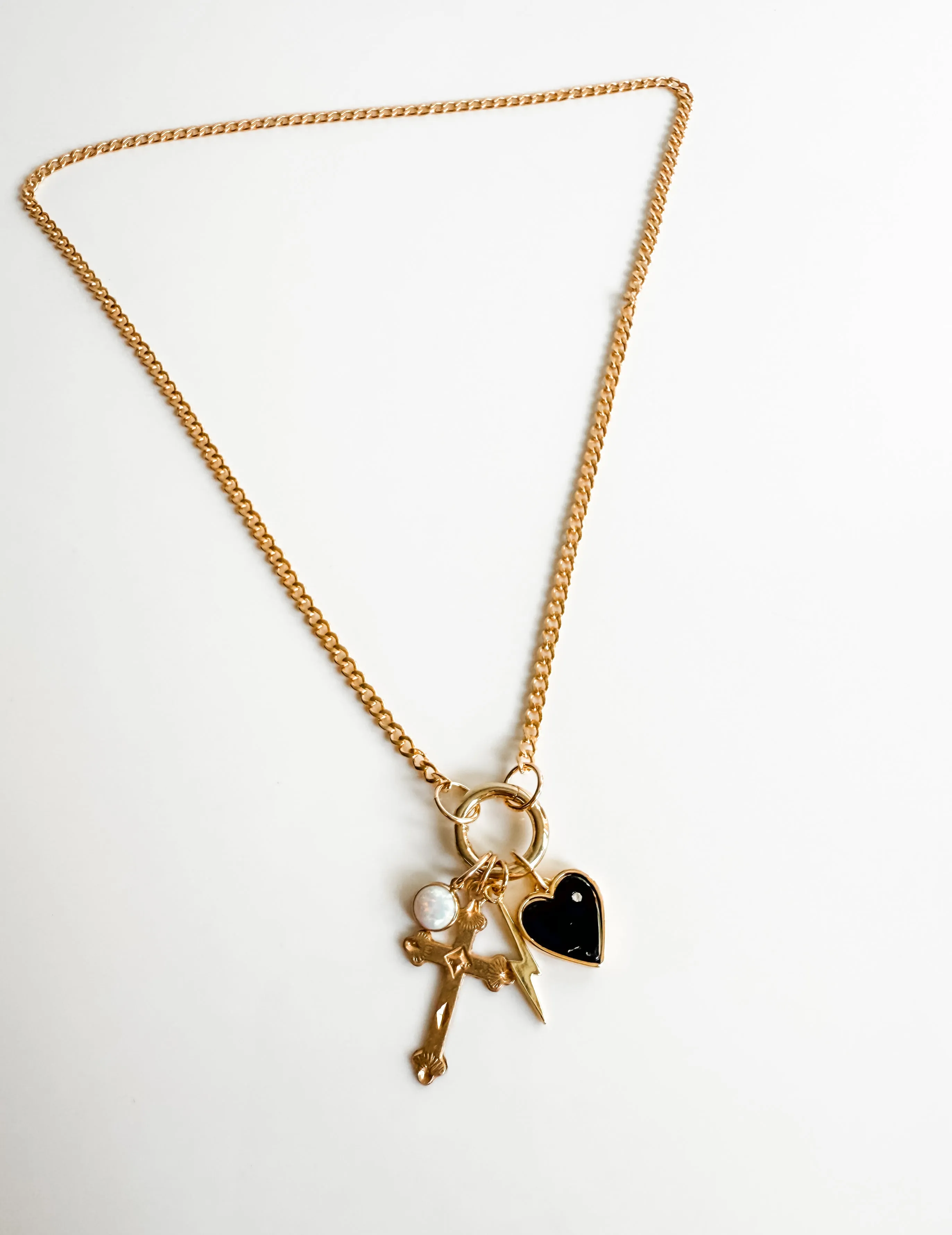 Royal convertible charm necklace