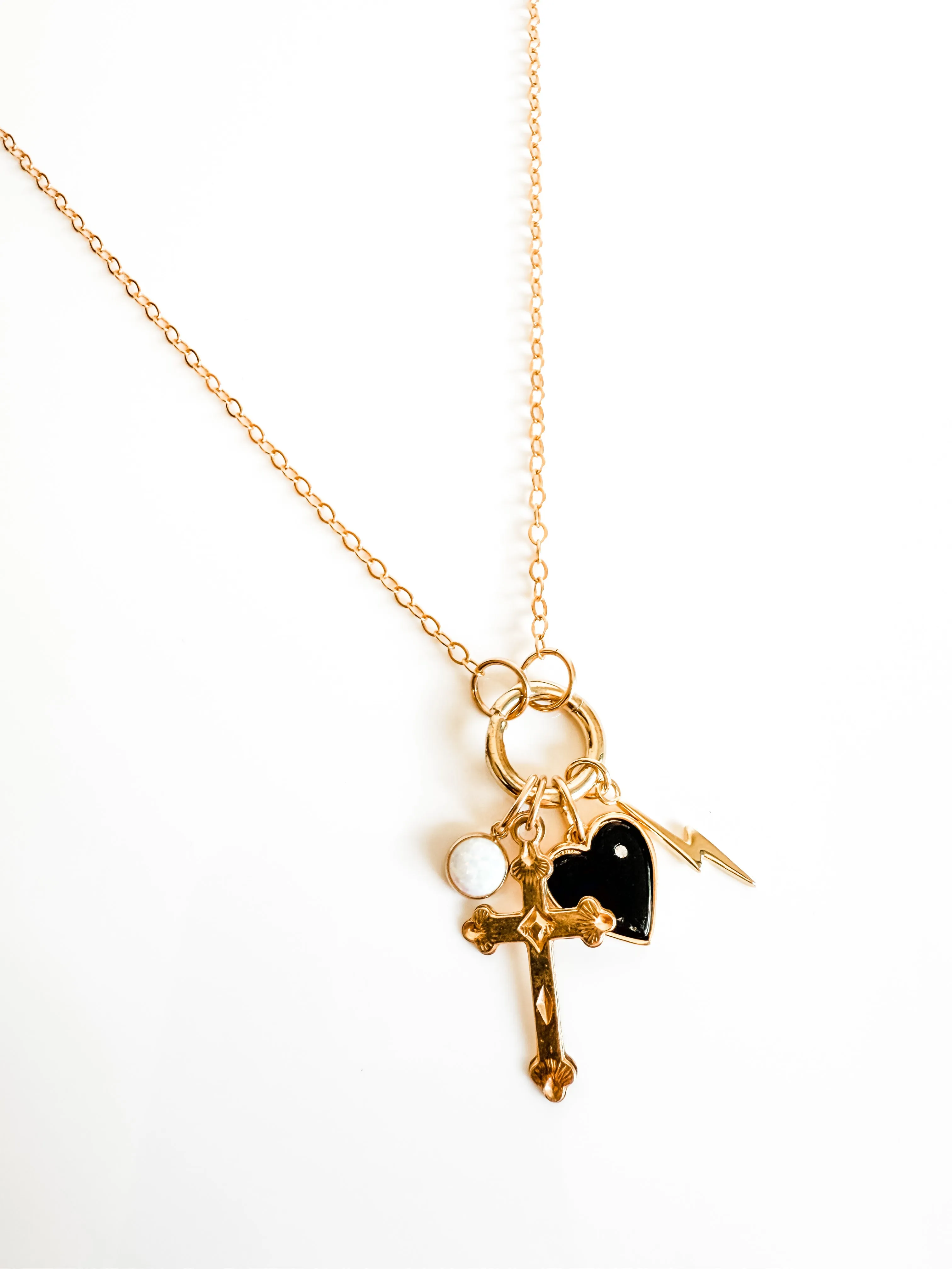 Royal convertible charm necklace