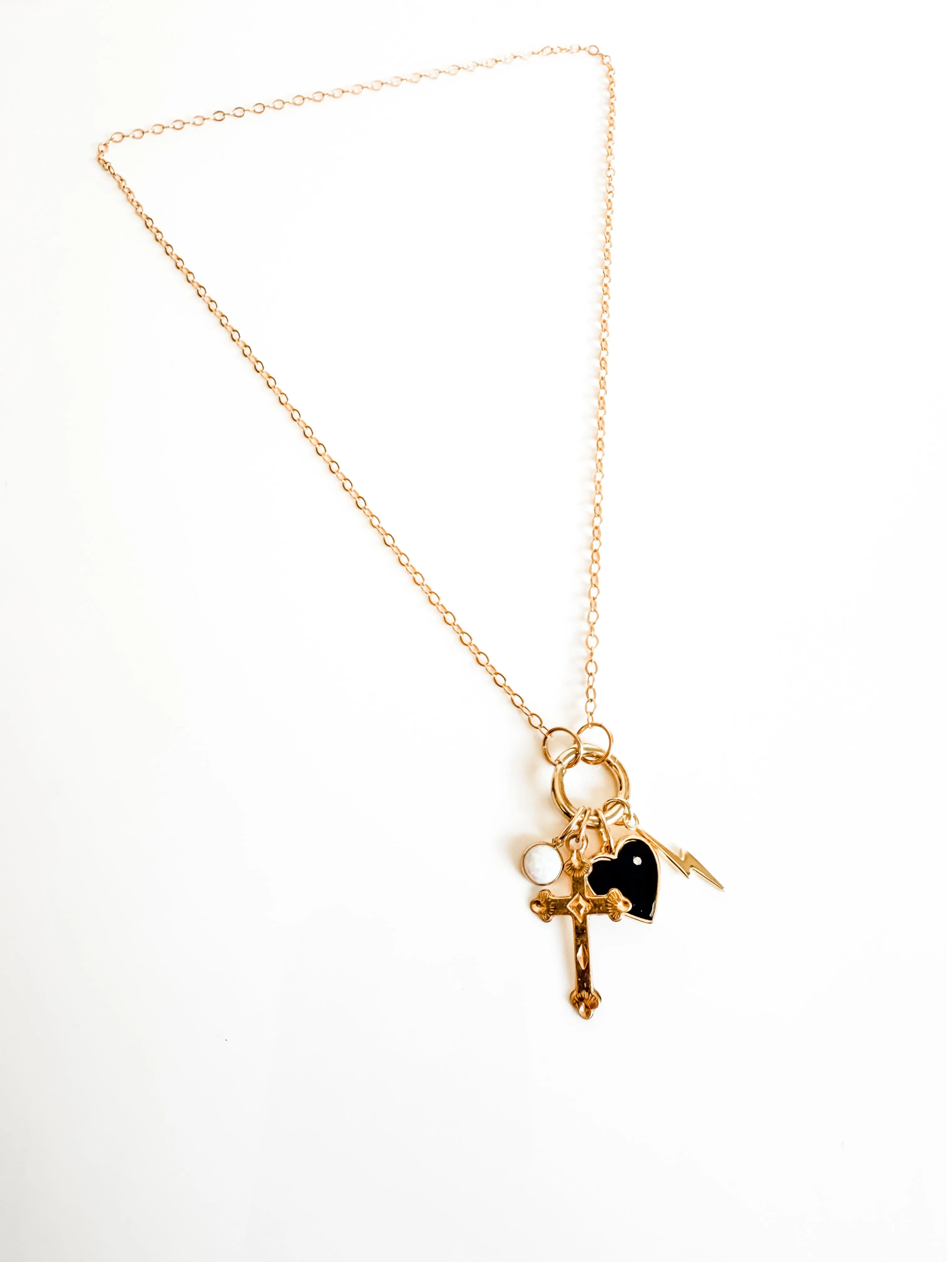 Royal convertible charm necklace