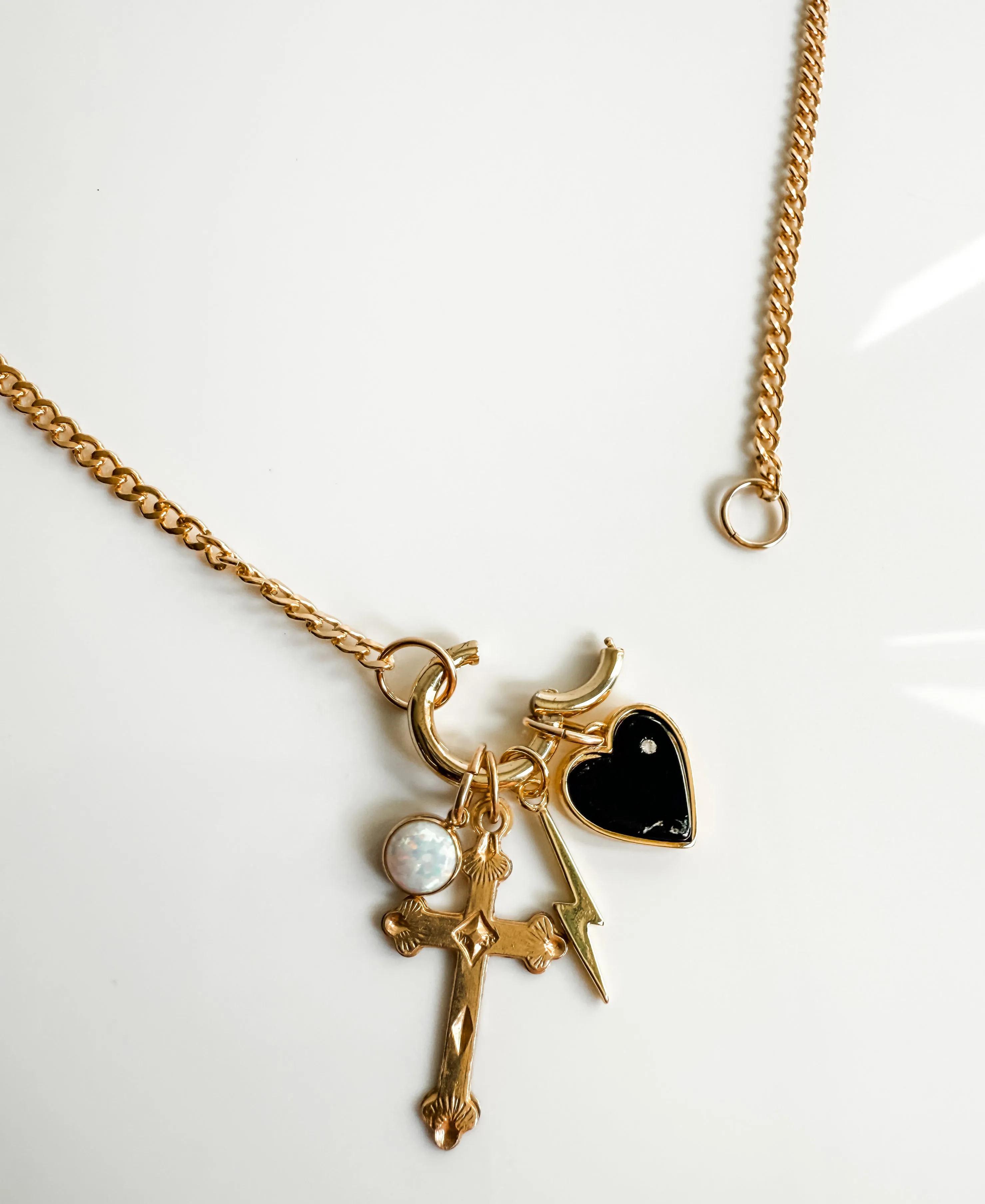 Royal convertible charm necklace