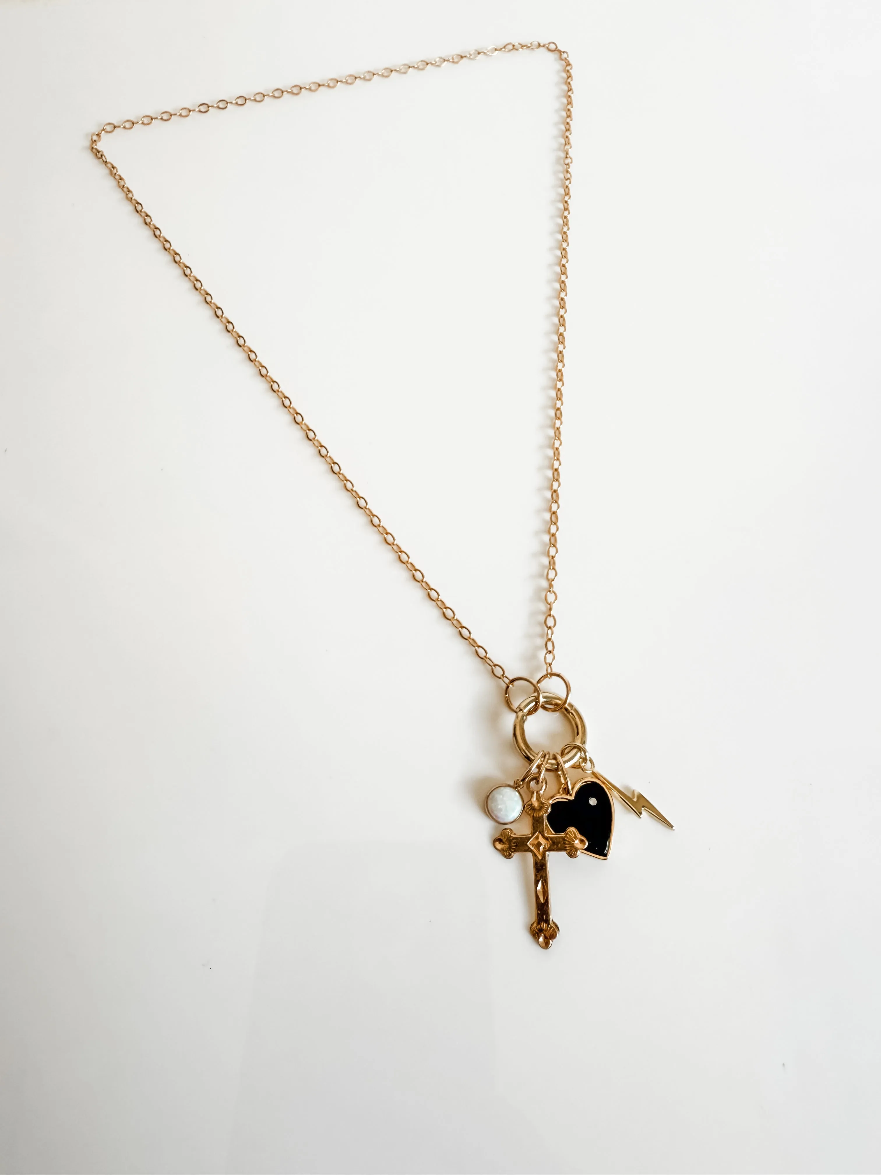 Royal convertible charm necklace