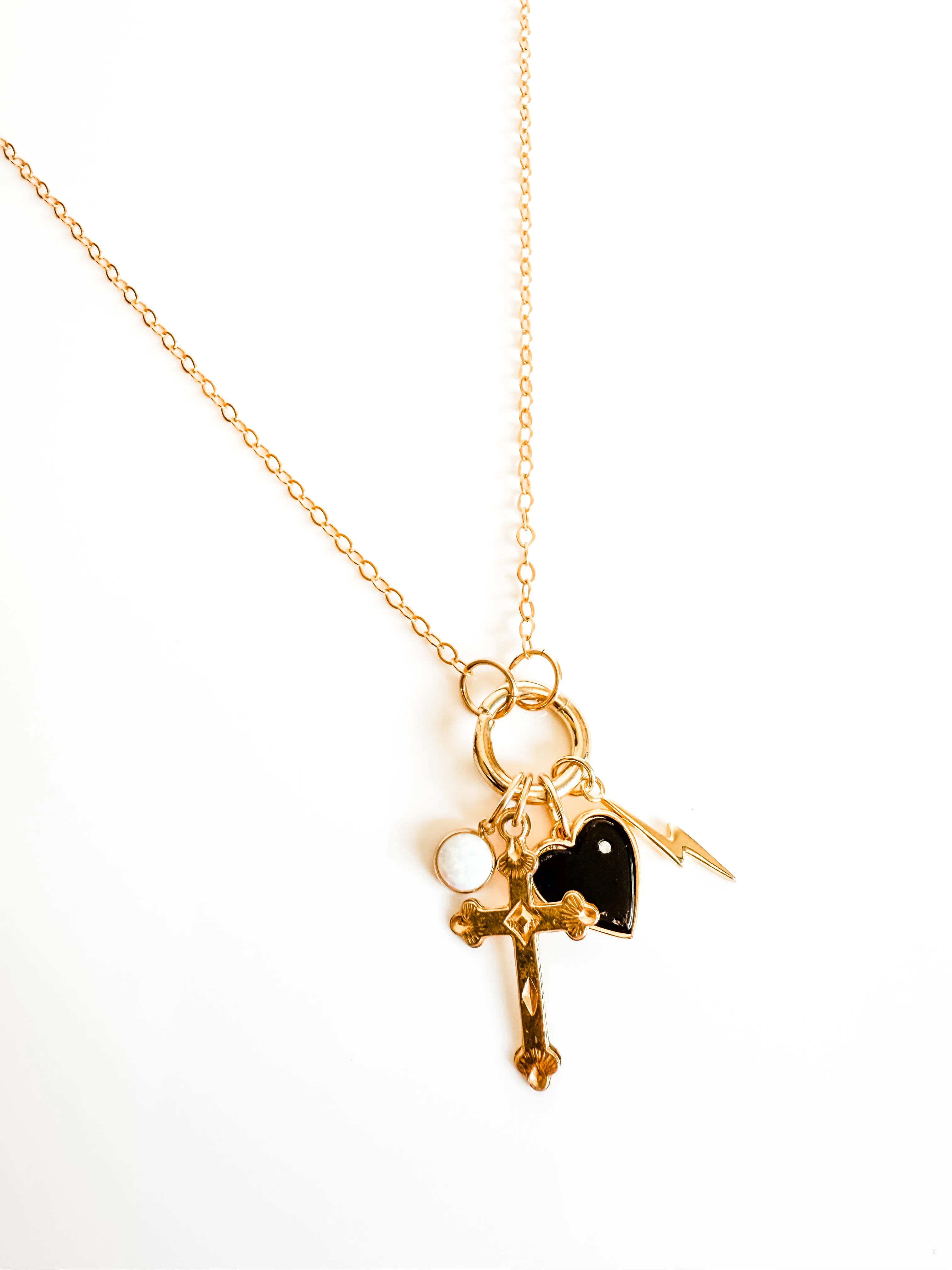 Royal convertible charm necklace