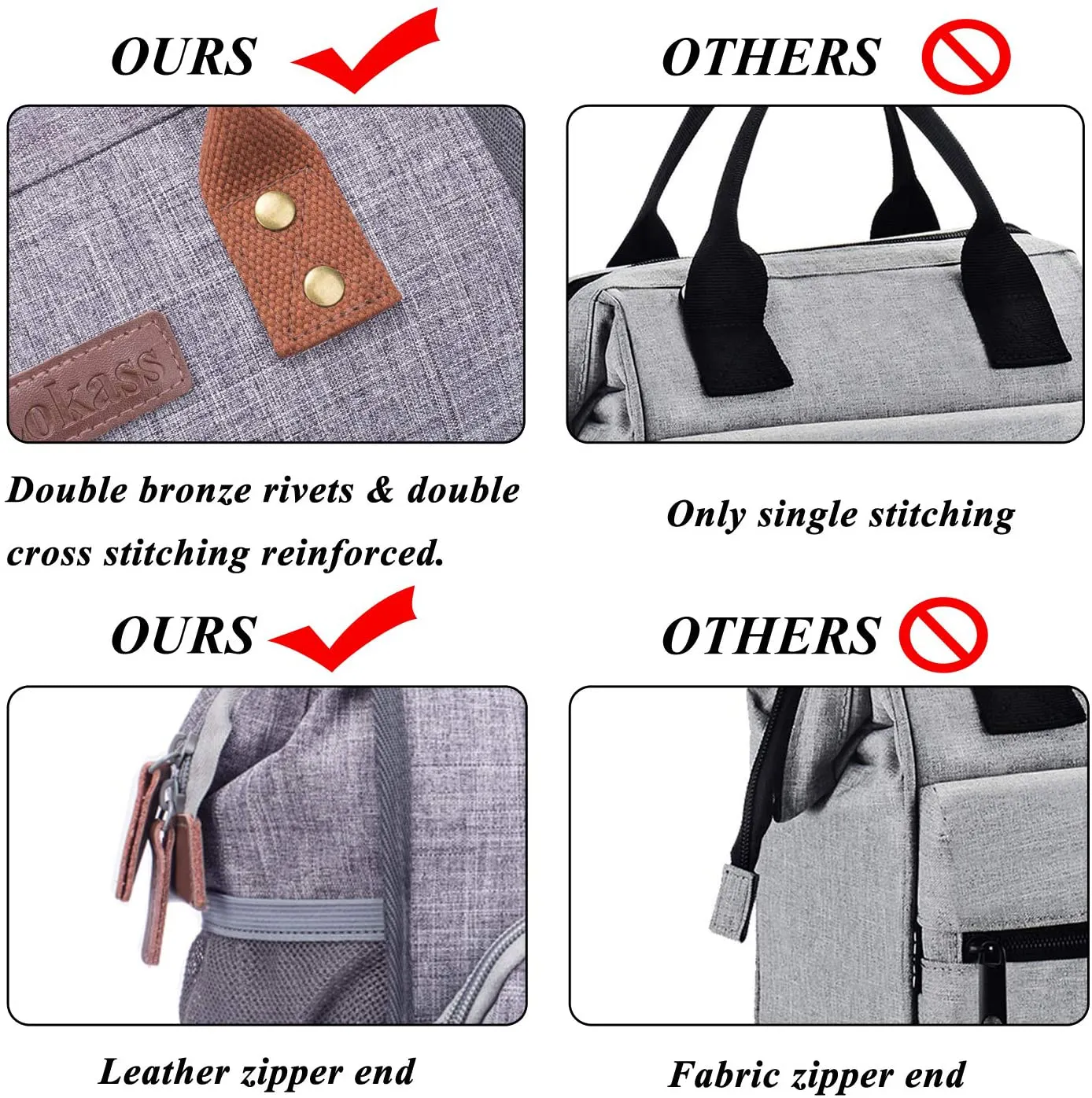 Rynx | Lokass Lunch Bag Insulated Lunch Box Wide Open Lunch Tote Bag Large Drink Holder Durable Nylon Snacks Organizer With Removable Shoulder Strap For Woman Man Adults Work Outdoor, Sloth