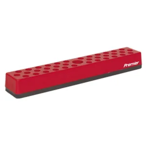 Sealey Magnetic Bit Holder 36 Bit Capacity 1/4" Hex Screwdriver Bits Drill Storage Rail