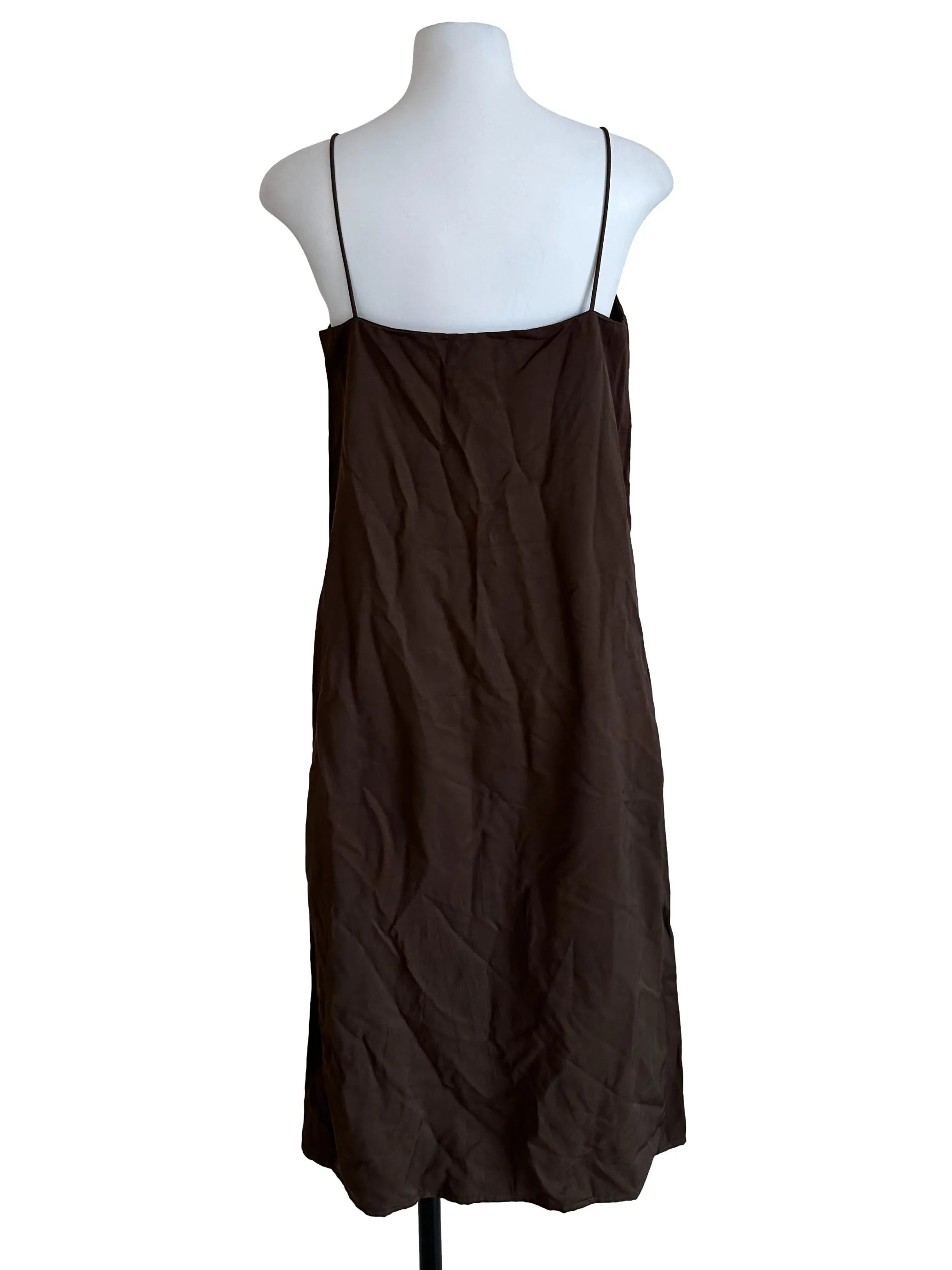Seaweed Green Plain Sleveless Dress LB
