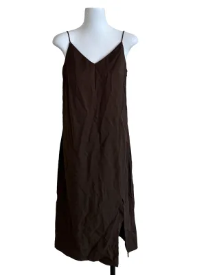 Seaweed Green Plain Sleveless Dress LB
