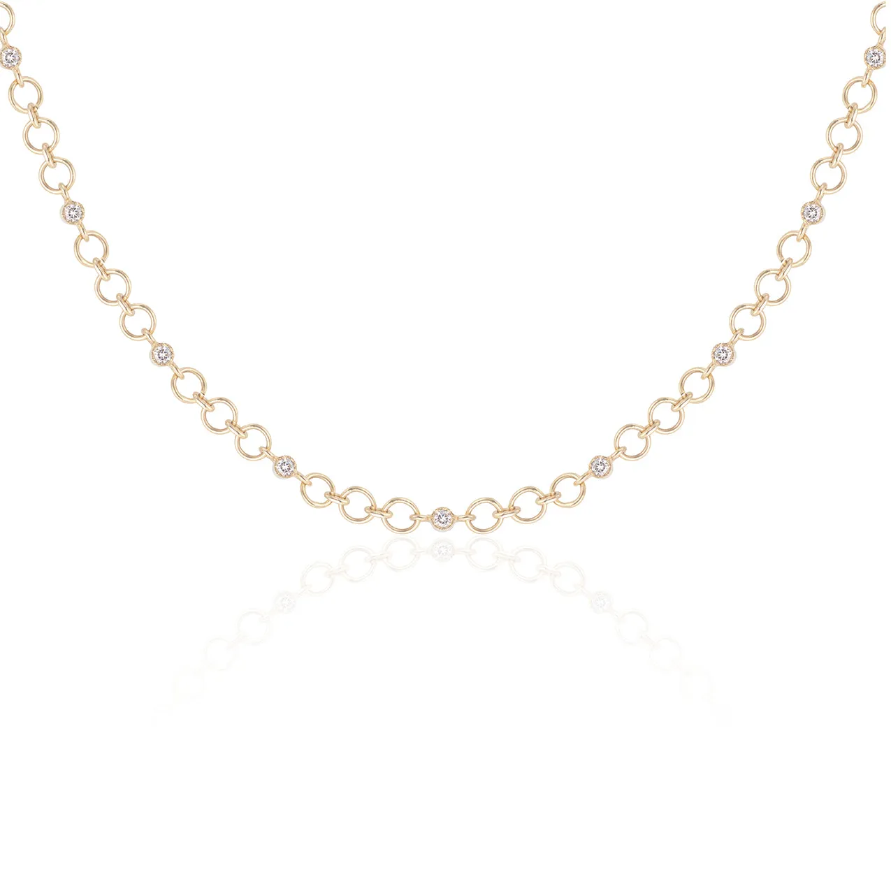 Signature Round Link Studded Chain