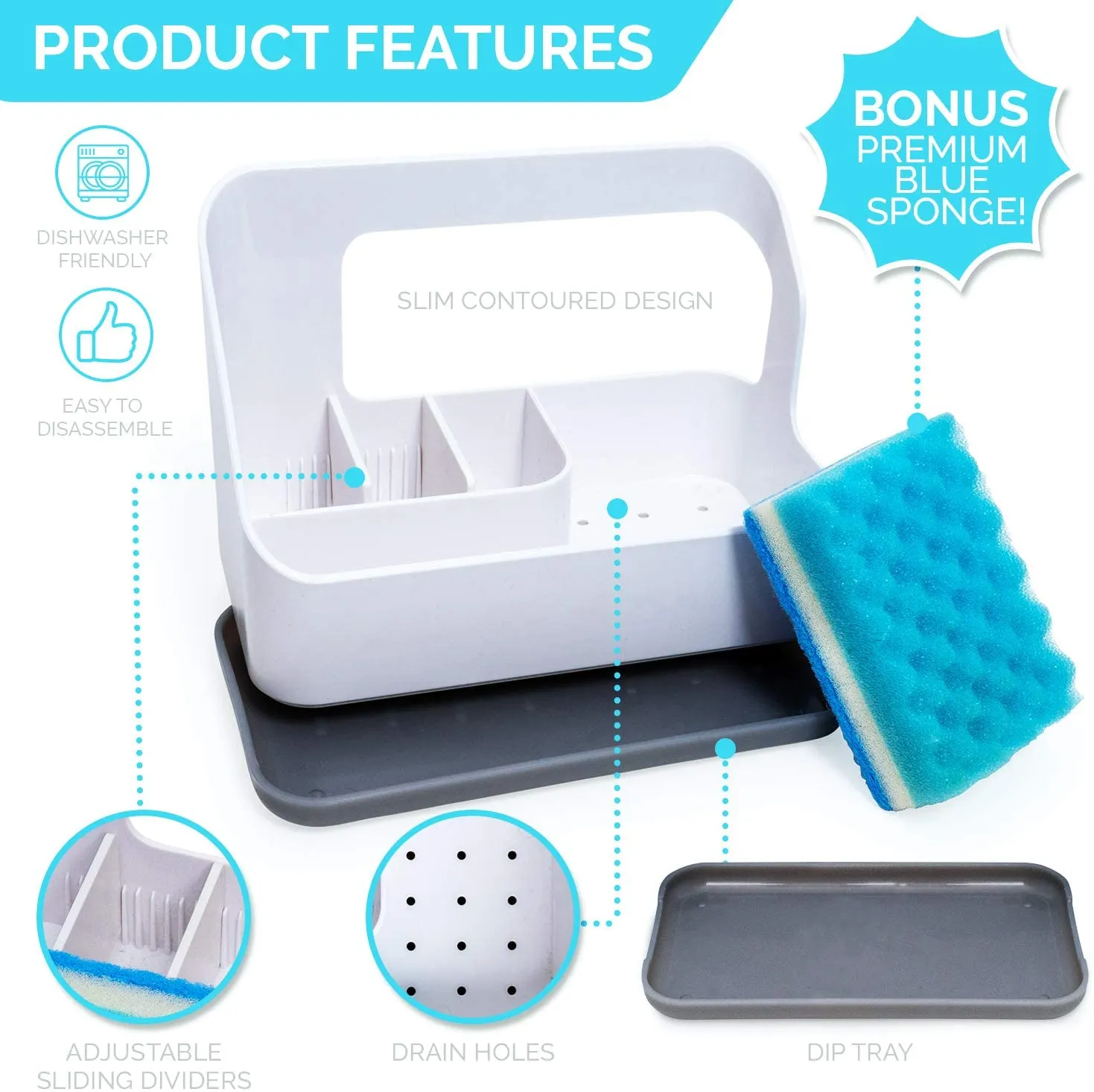 Sink Caddy Sponge Holder