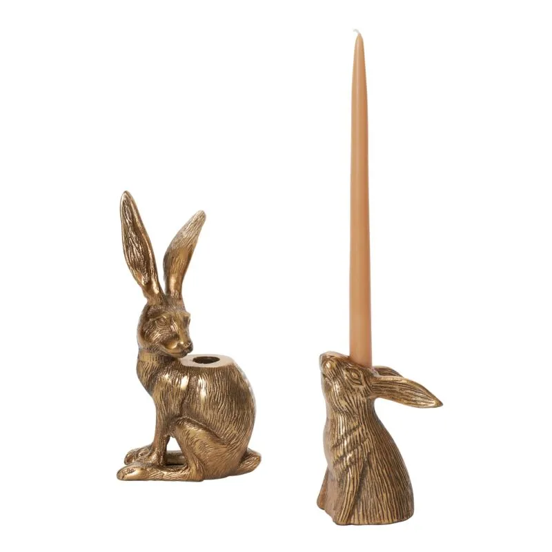 Small Hare Candle Holder