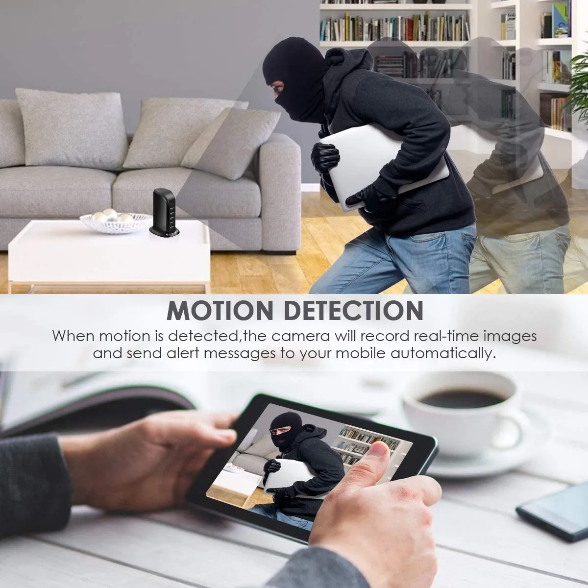 Smart USB Adapter Charger With WIFI Camera