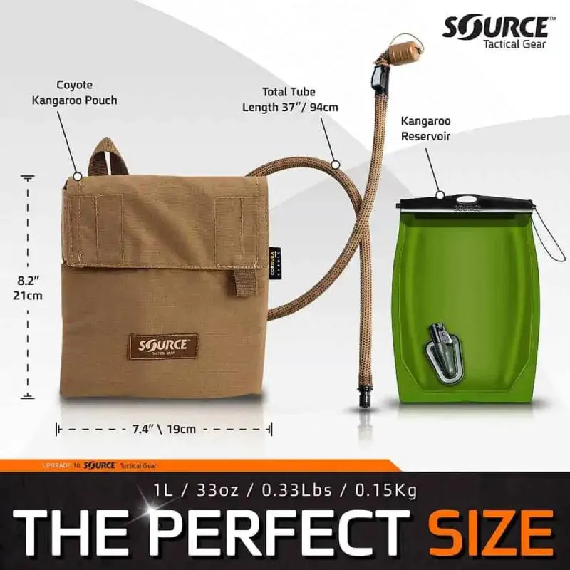 Source Tactical Kangaroo 1L Hydration Pack With Pouch