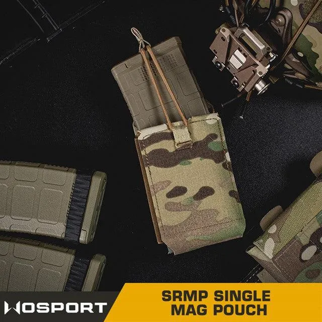 SRMP MOLLE Open Single M4 magazine storage bag/Pouch - Coyote