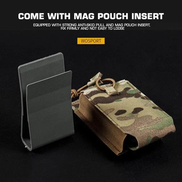 SRMP MOLLE Open Single M4 magazine storage bag/Pouch - Coyote