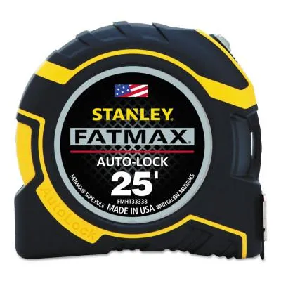 Stanley® Products FATMAX® Auto-Lock Tape Rules, 1 1/4 in x 25 ft, FMHT33338L