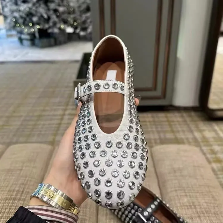 Studded ballerina