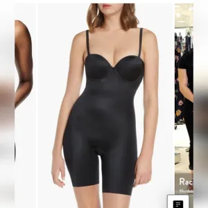 Suit Your Fancy Strapless Cupped Mid Thigh Bodysuit
