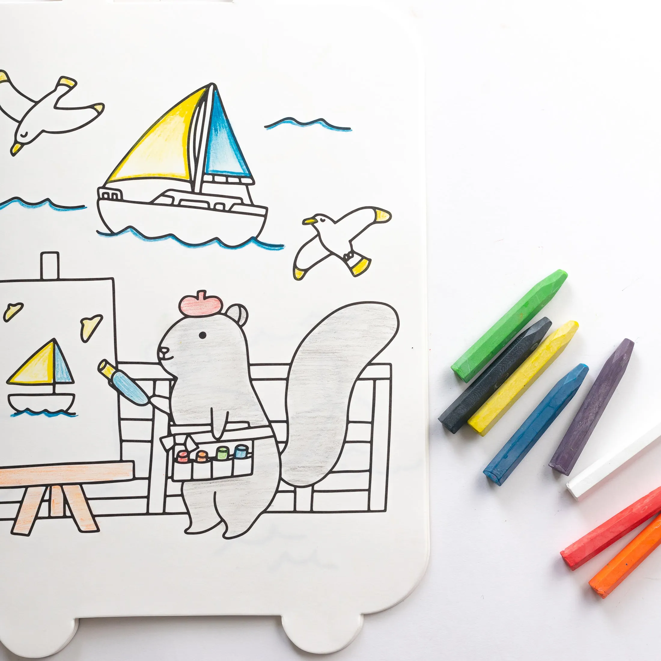 Suitcase Shaped Giant Coloring Book