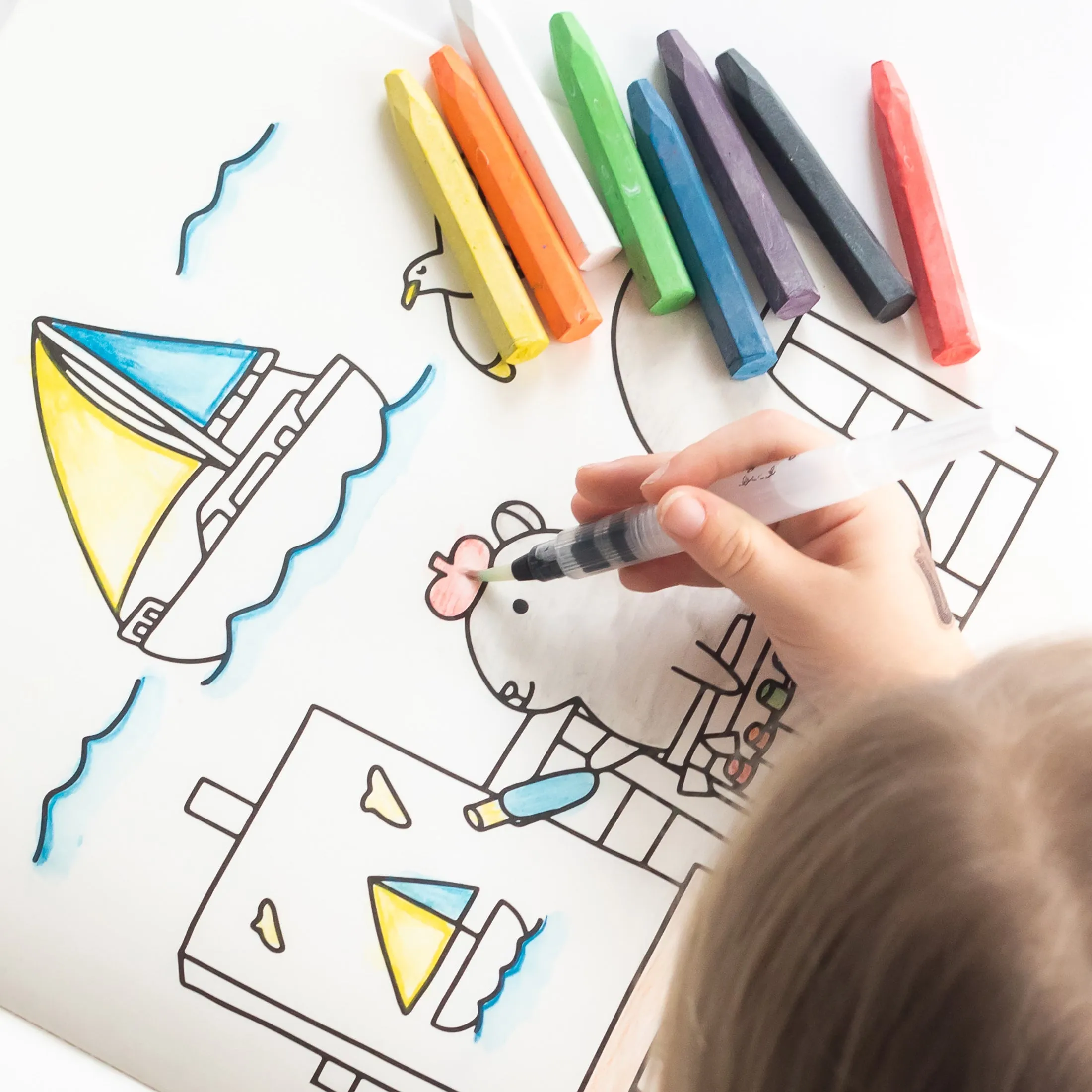 Suitcase Shaped Giant Coloring Book