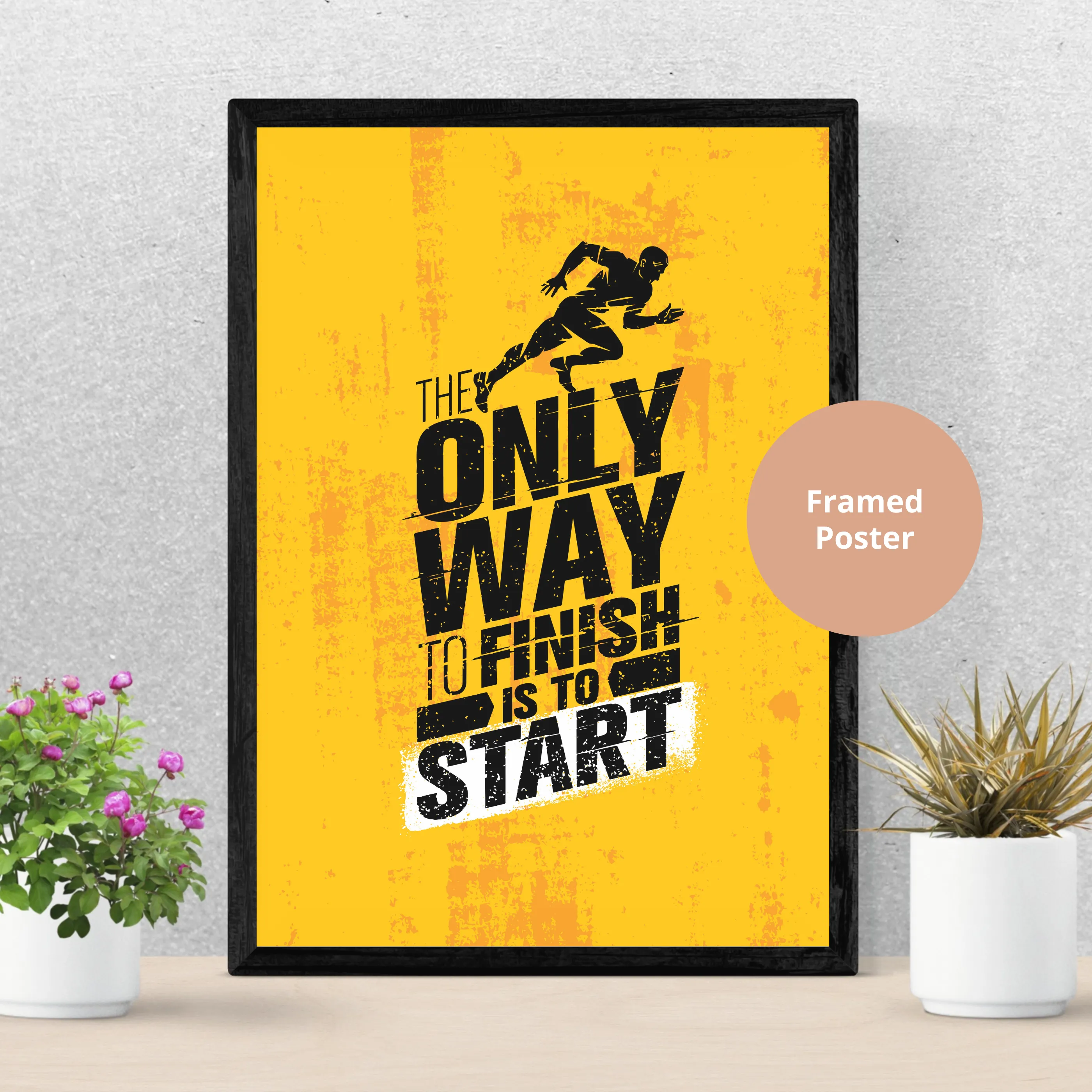 The only way to finish is to START
