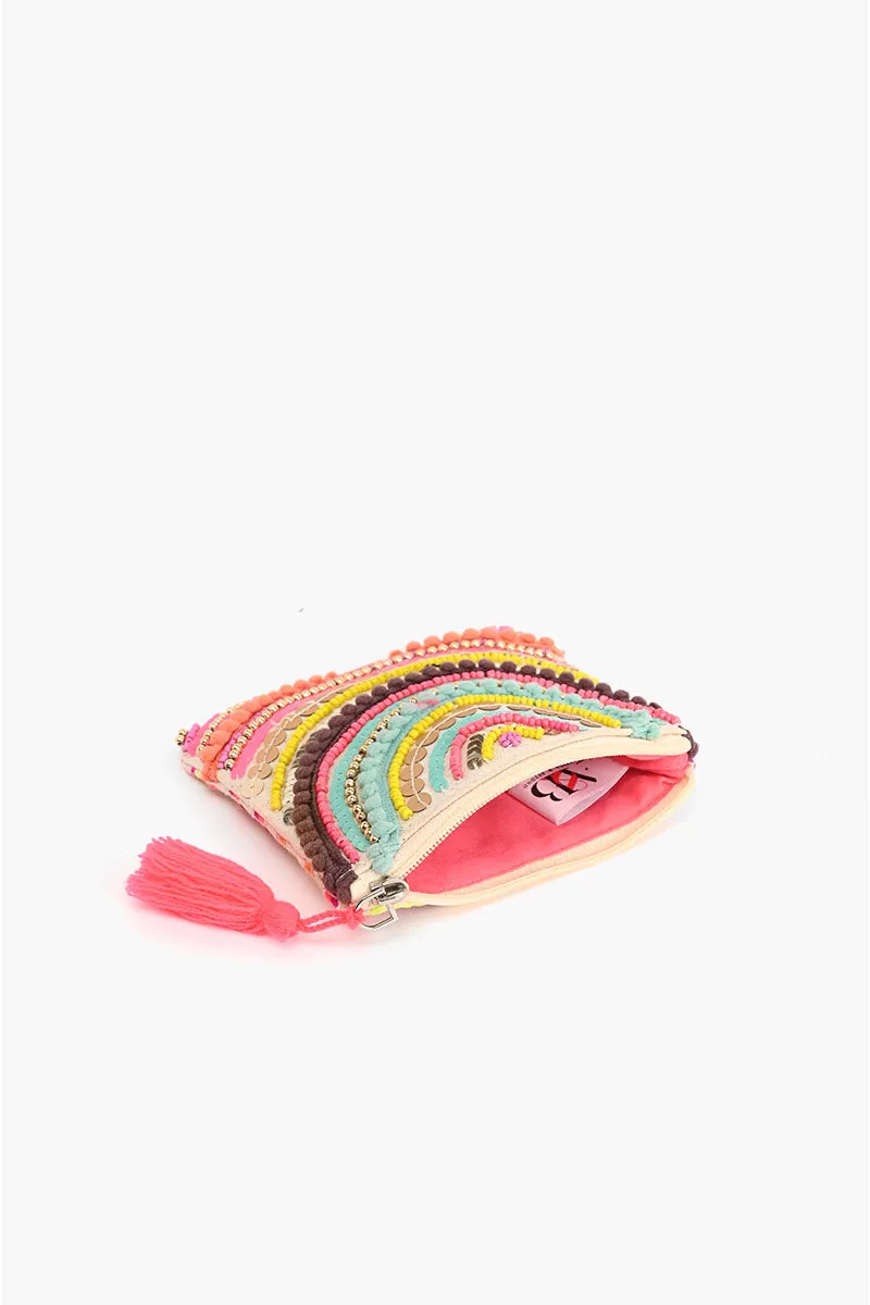 The Perfect Embellished Mini Purse in Rad Rainbow