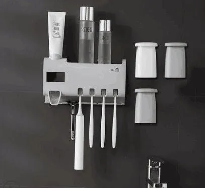 The Ultimate Solution to Cluttered Bathrooms – Intelligent Disinfection Toothbrush Holder with Multiple Styles & Cup Options
