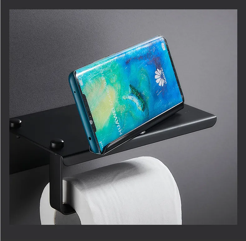 Tissue Paper Holder with Storage Shelf