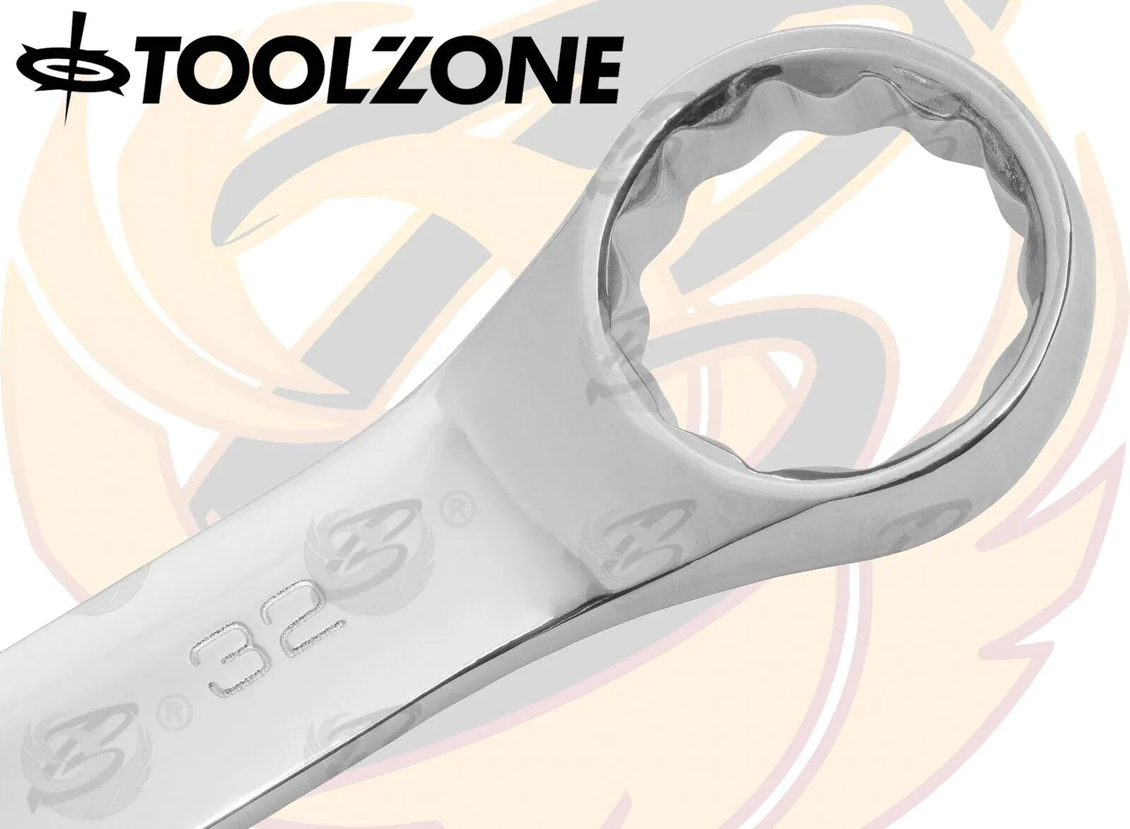 TOOLZONE 12PCS EXTRA LONG COMBINATION SPANNER SET 8MM - 19MM