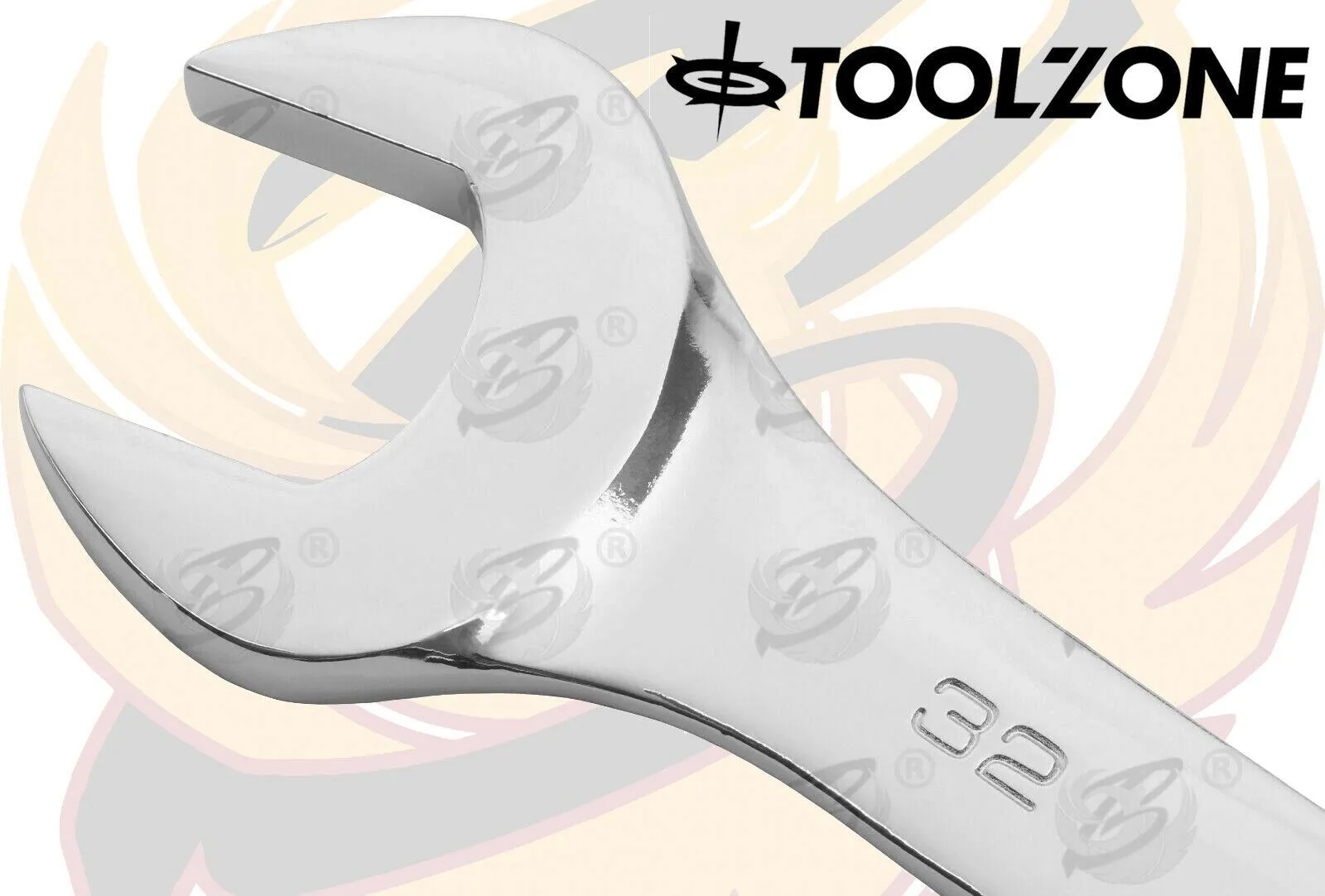 TOOLZONE 8PCS JUMBO COMBINATION SPANNER SET 22MM - 32MM