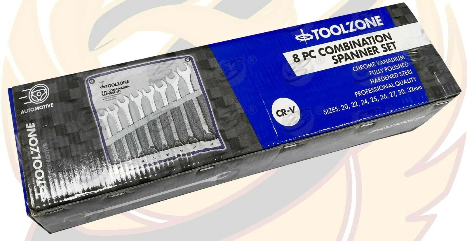 TOOLZONE 8PCS JUMBO COMBINATION SPANNER SET 22MM - 32MM