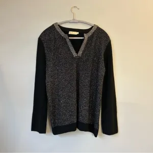 Tory Burch merino wool black studded sweater