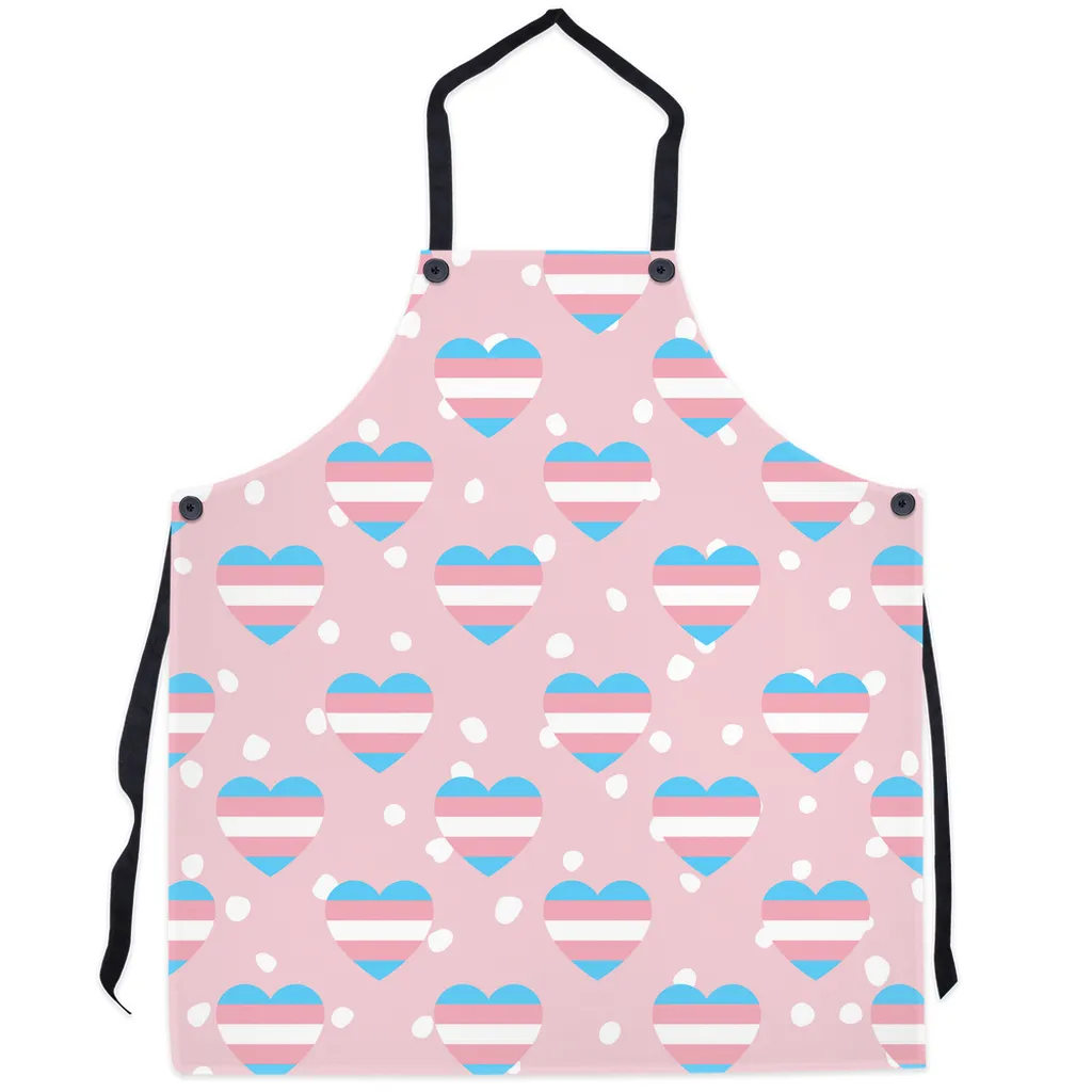 Transgender Pride Heart Apron