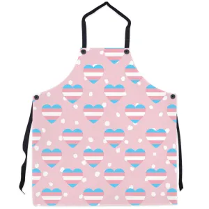 Transgender Pride Heart Apron