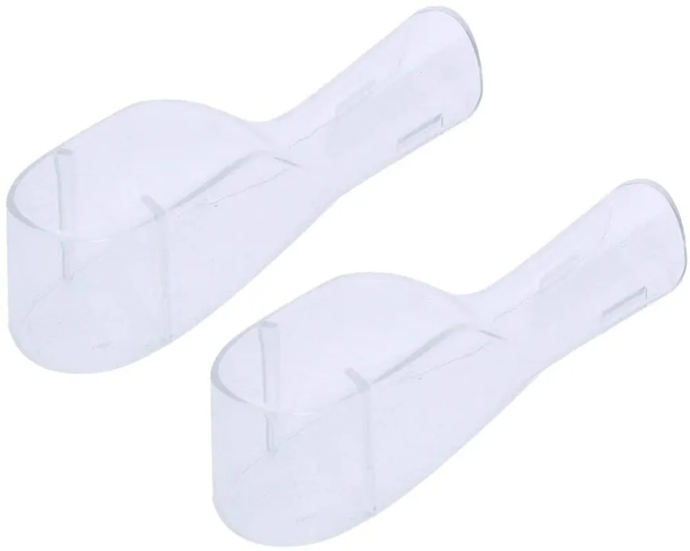 Travel Electric Toothbrush Heads Cover Plastic Protective Cap Case Compatible with Oral-B Long Dual-Heads Replacement Tooth Brush Heads(6 Pack) Clear