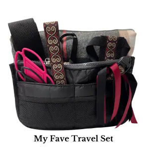 Travel Set - Black Plaid 2