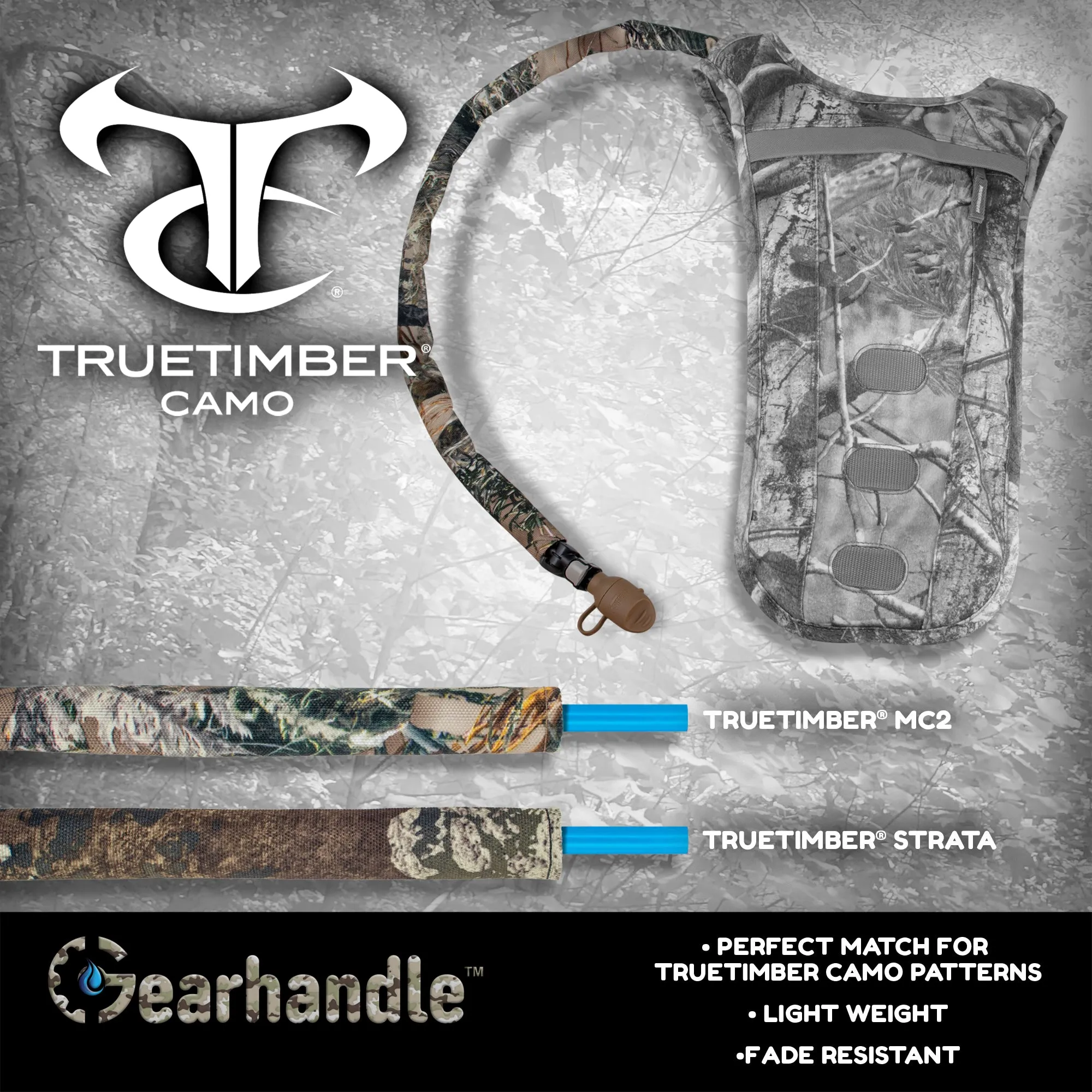 True Timber Strata Non Insulated Drink Tube Sleeve
