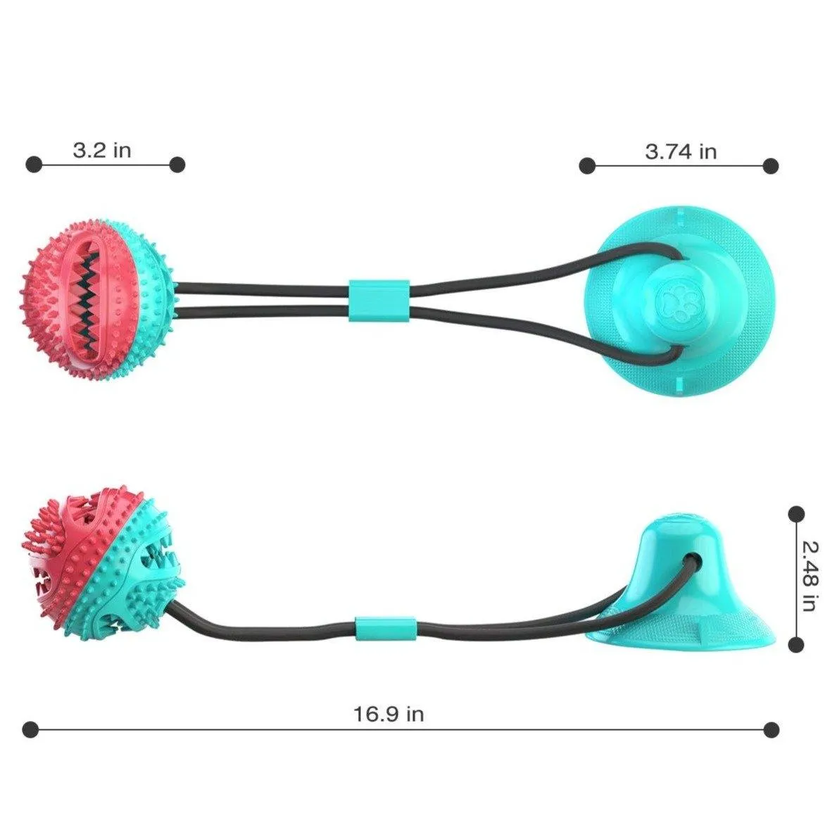 Tug of War Suction Cup | Multifunctional Chew Toy