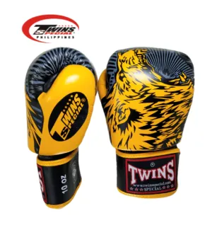 Twins Special Fancy Boxing Gloves Yellow Wolf