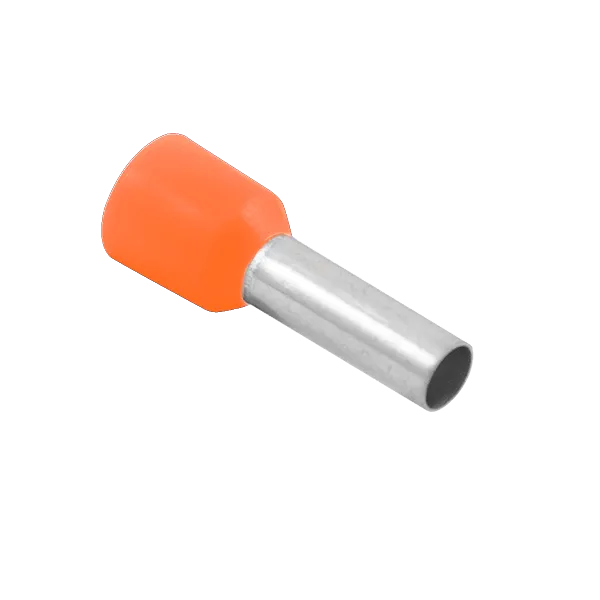 Unicrimp QBFR4 Bootlace Ferrule 4mmý Orange French(100 Pack)