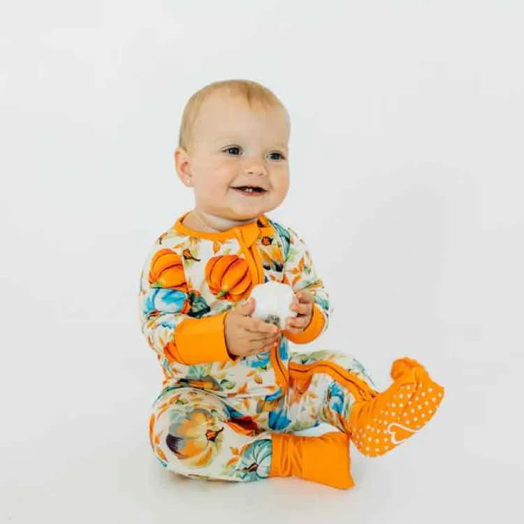 Unisex Size 12-18 mon CuteCotton Orange print Unisex