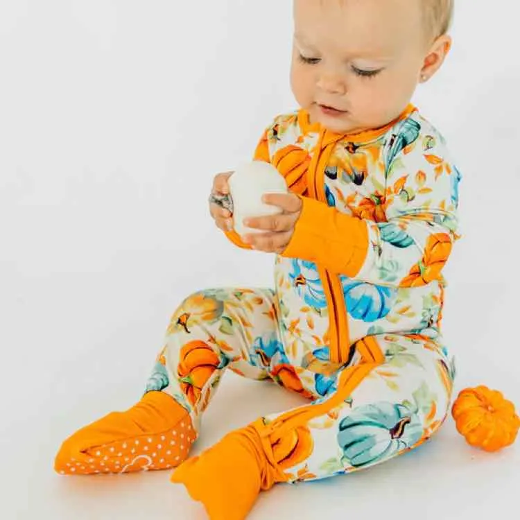 Unisex Size 12-18 mon CuteCotton Orange print Unisex