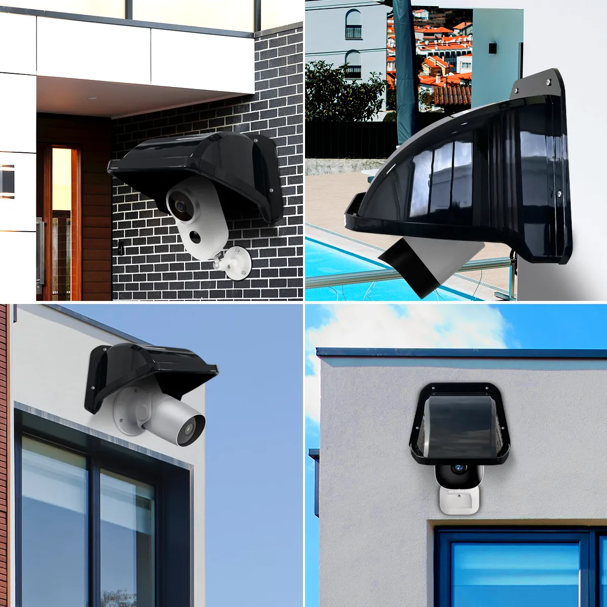 Universal Security Camera Sun Rain Cover Shield, Universal Security Camera Sun Rain Cover Shield, Protective Roof for Dome/Bullet Outdoor Camera