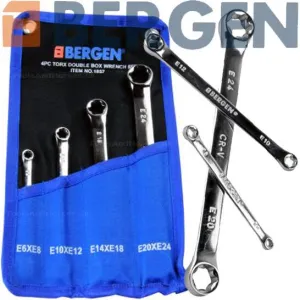 US PRO 4PCS E - TORX SPANNER SET E6 - E24