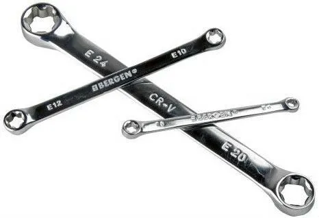 US PRO 4PCS E - TORX SPANNER SET E6 - E24